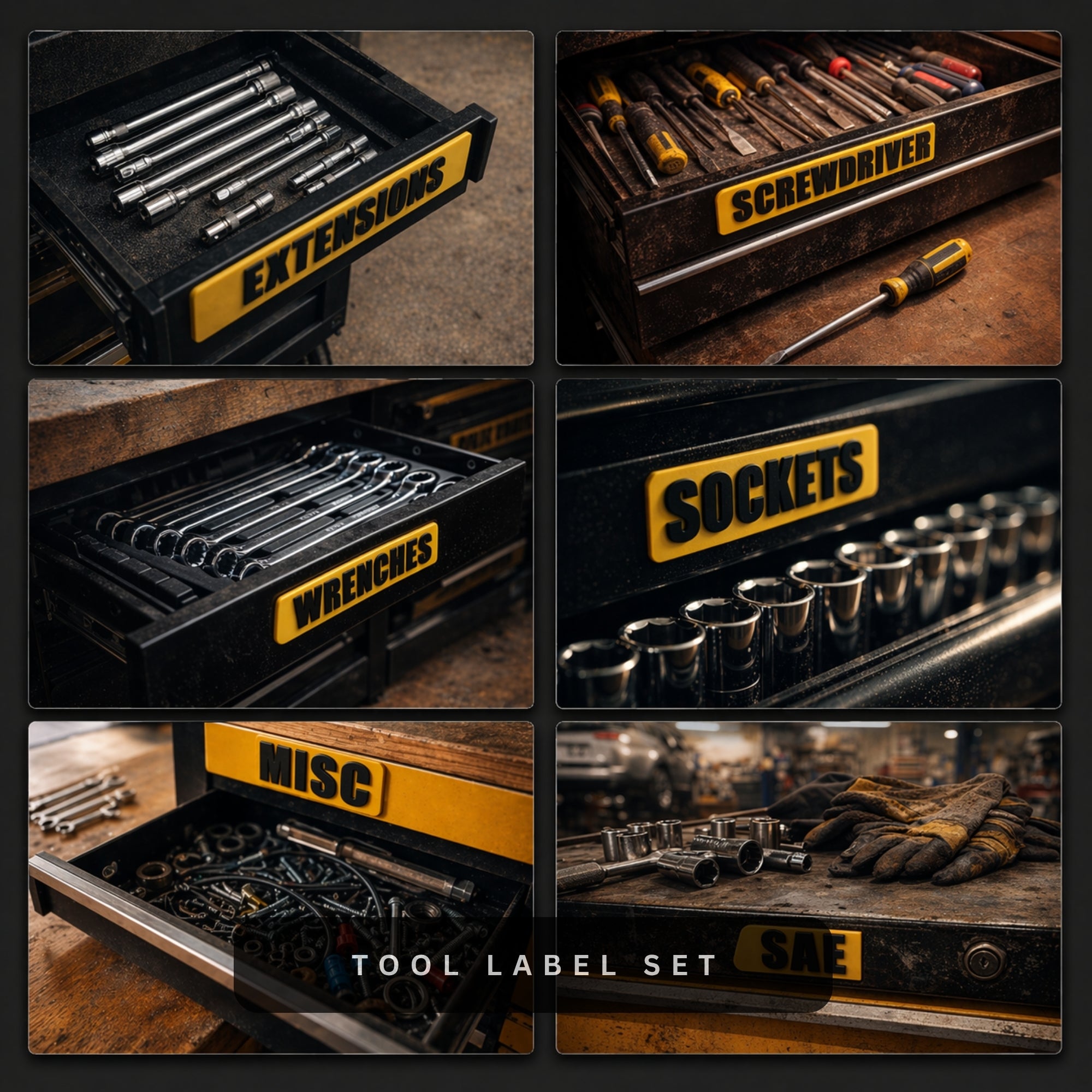DeWalt 20V Tool Organizer Kit Drill Holder Battery Mount Wall Storage Box